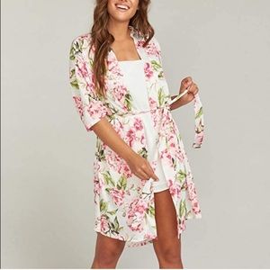 Show Me Your MuMu Brie Floral Kimono Robe